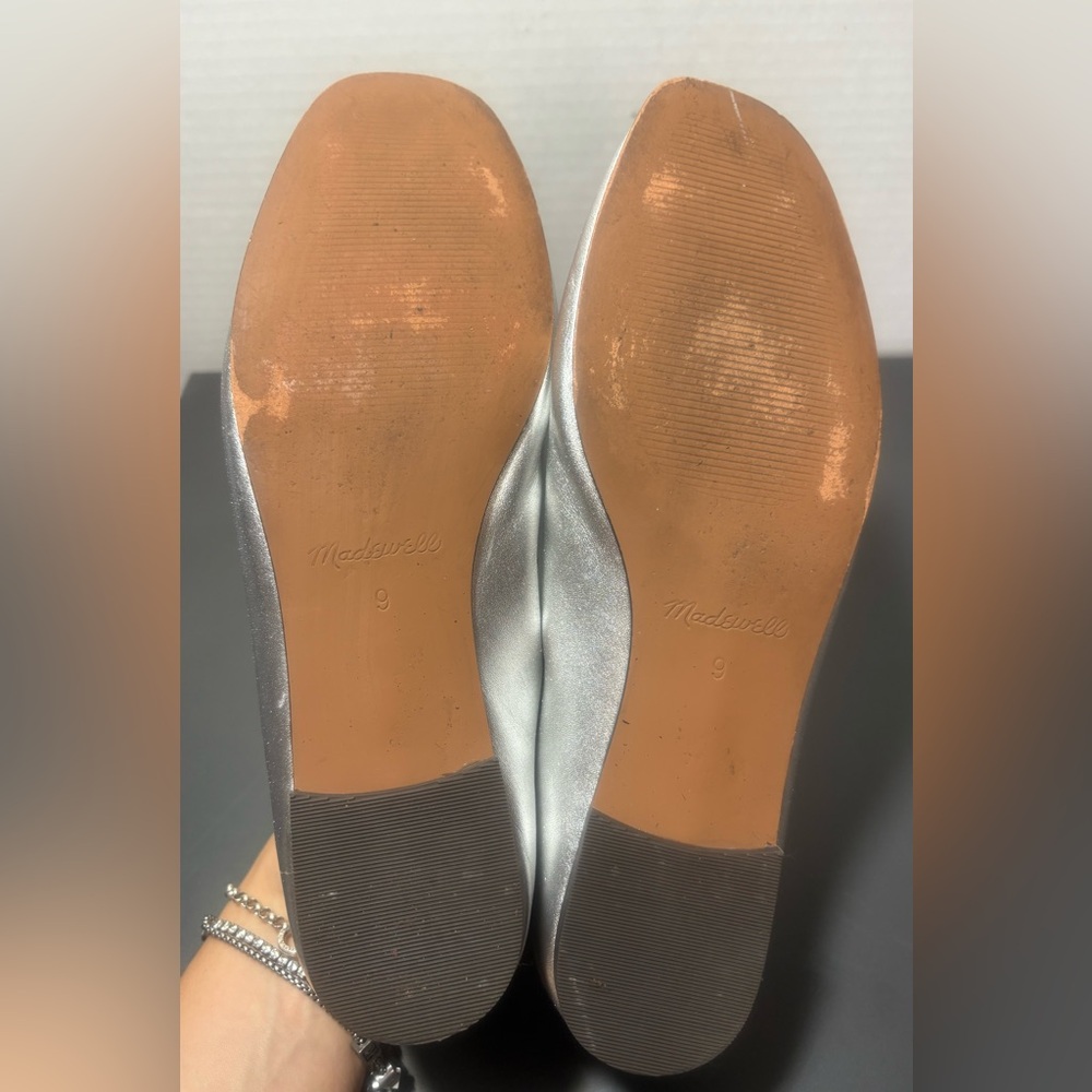 MADEWELL The Greta Silver Mary Jane Flats - Picture 6 of 10